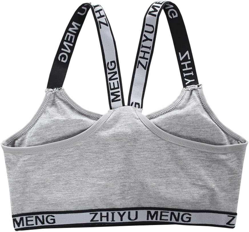 Girls’ Seamless Underwear Set - Training Bra and Matching Panties - Cotton Bralette Briefs Set Elastic (6 Piece), Type 1