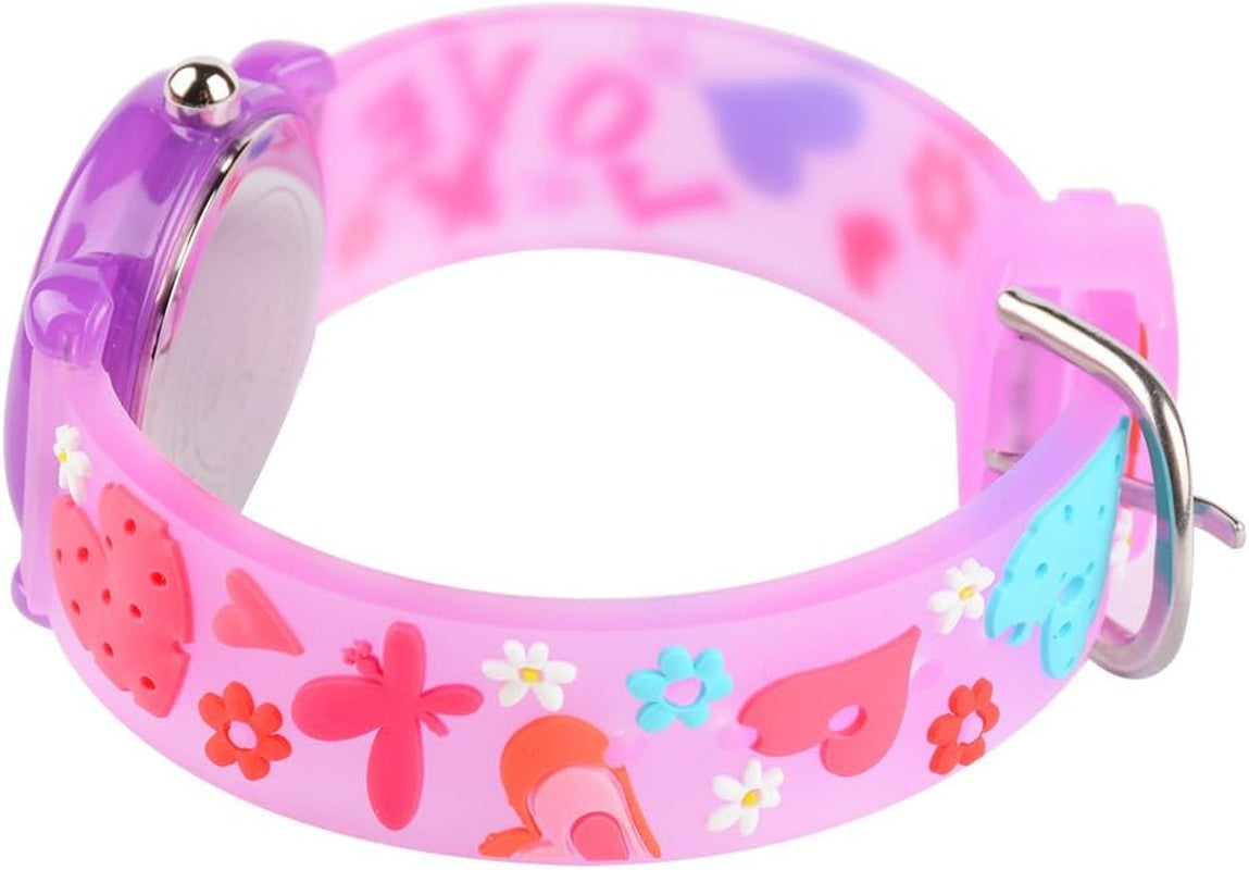 Kids Watches Cute 3D Cartoon Waterproof Children Toddler Wrist Watch Time Teacher Birthday Gifts for 3-10 Year Boys Girls Little Child