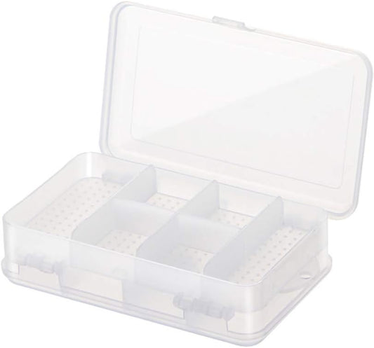 Travel Jewelry Organizer Storage Case & Plastic Double Side 6 Slots Jewelry Storage Box Case Earrings Organizer Holder