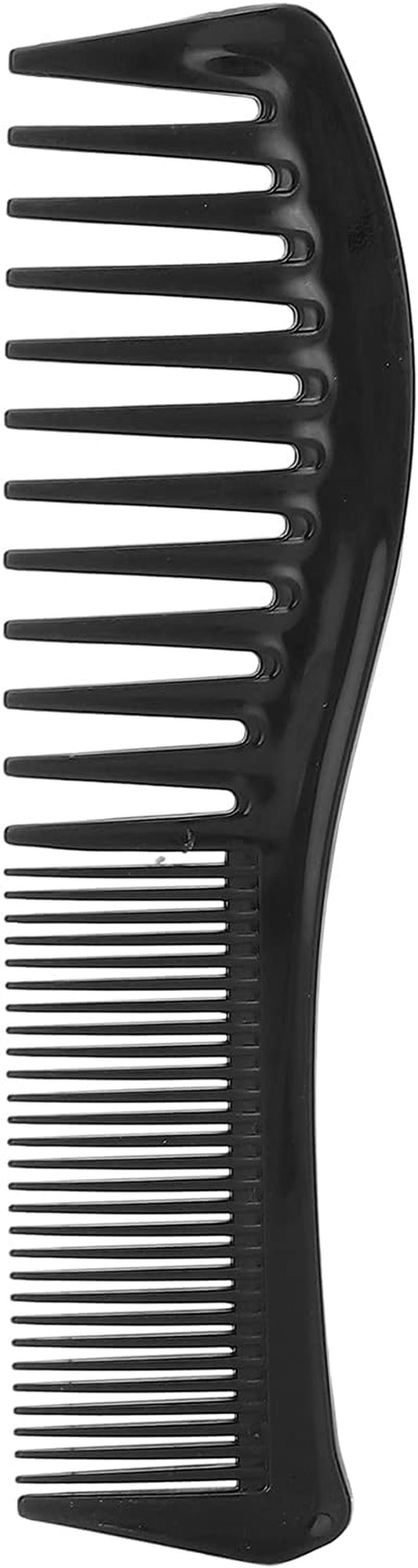 Detangling Hair Comb Portable Home Salon Fine Wide Tooth Styling Comb Hairdressing Tool Hair Styling Comb Hairdressing Comb Salon Comb Barber Comb Double Ended Comb(Black)