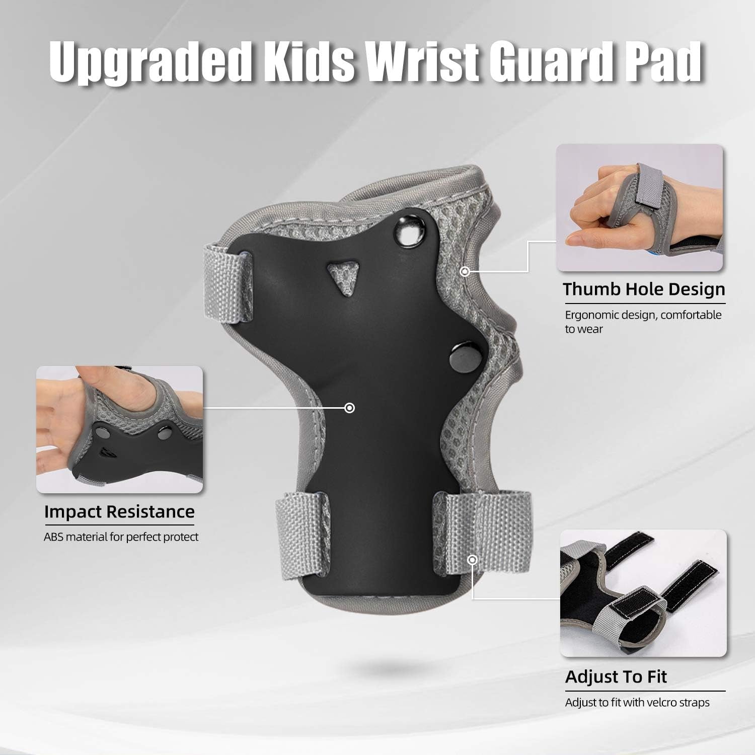 Kids Bike Helmet Adjustable Toddler Helmet with Knee Elbow Wrist Pads for Kids Ages 2-5-8-14 Boys Girls, Multi-Sport Skating Balance Bike Skateboard Scooter Rollerblading Helmet Set