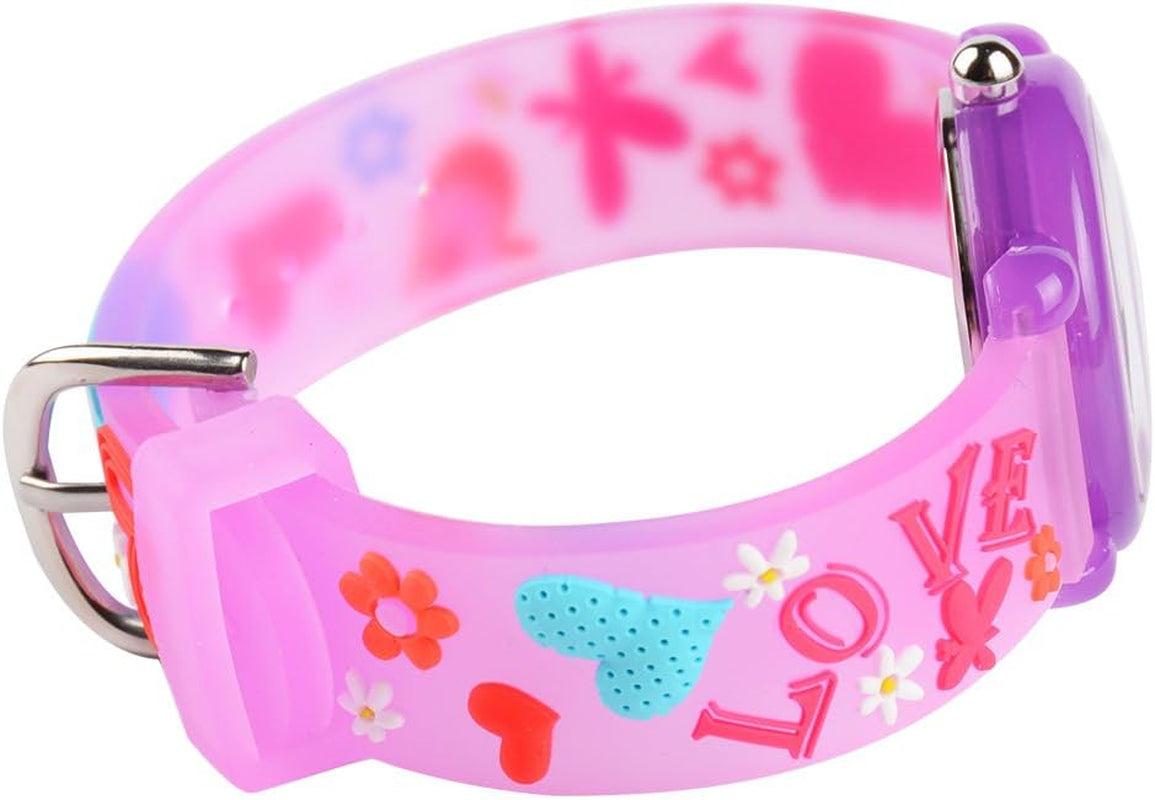 Kids Watches Cute 3D Cartoon Waterproof Children Toddler Wrist Watch Time Teacher Birthday Gifts for 3-10 Year Boys Girls Little Child