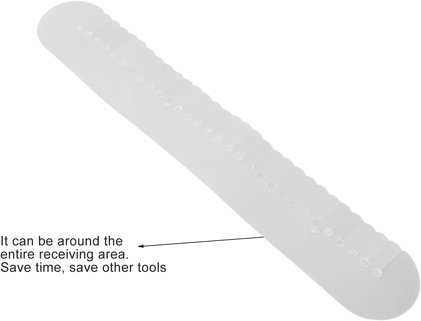 10-Piece Extensions Scalp Protector Heat Shield Template for Bonding Extensions Long Strip Spacer Shield with Multiple Holes Professional Heat Insulation Tool