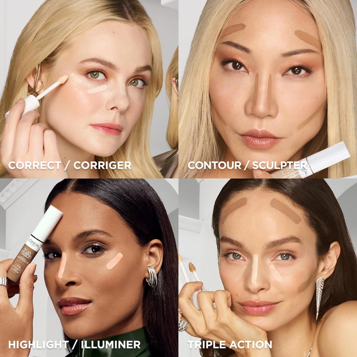 L’Oréal Paris True Match Radiant Serum Concealer, Brightening under Eye Concealer for Dark Circles with 1.5% Hyaluronic Acid and Caffeine, N3, 10 Ml