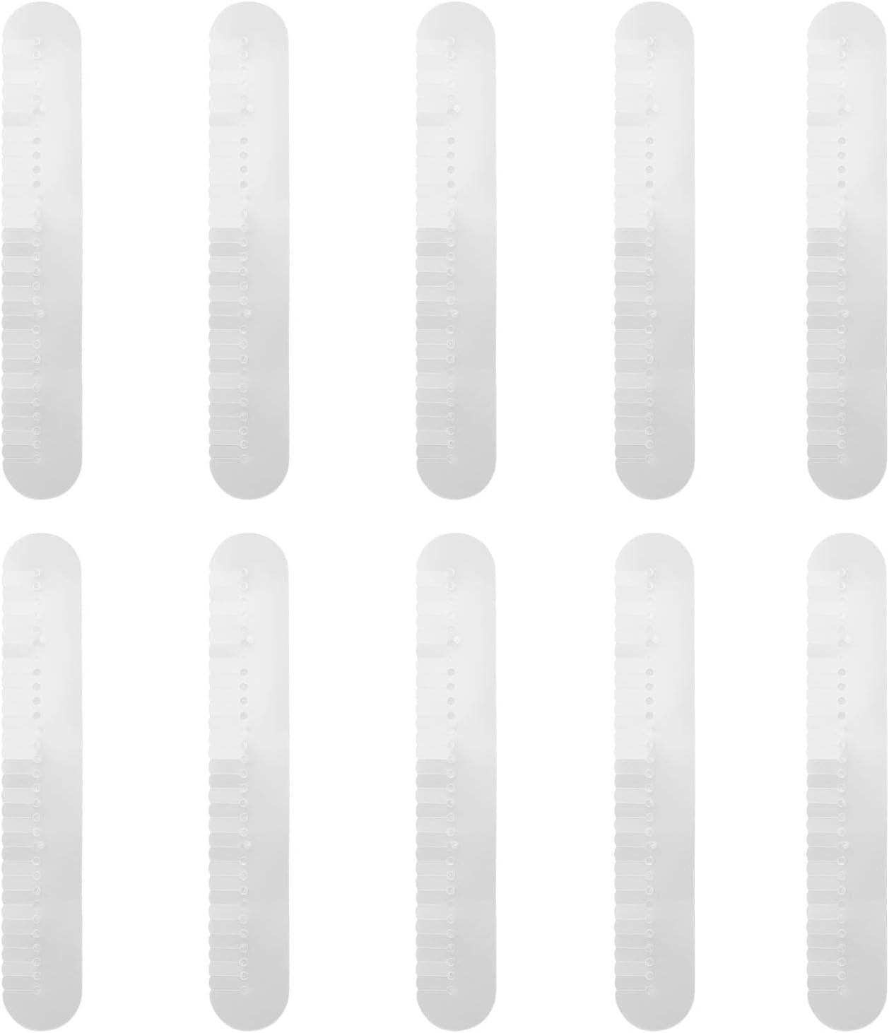 10-Piece Extensions Scalp Protector Heat Shield Template for Bonding Extensions Long Strip Spacer Shield with Multiple Holes Professional Heat Insulation Tool