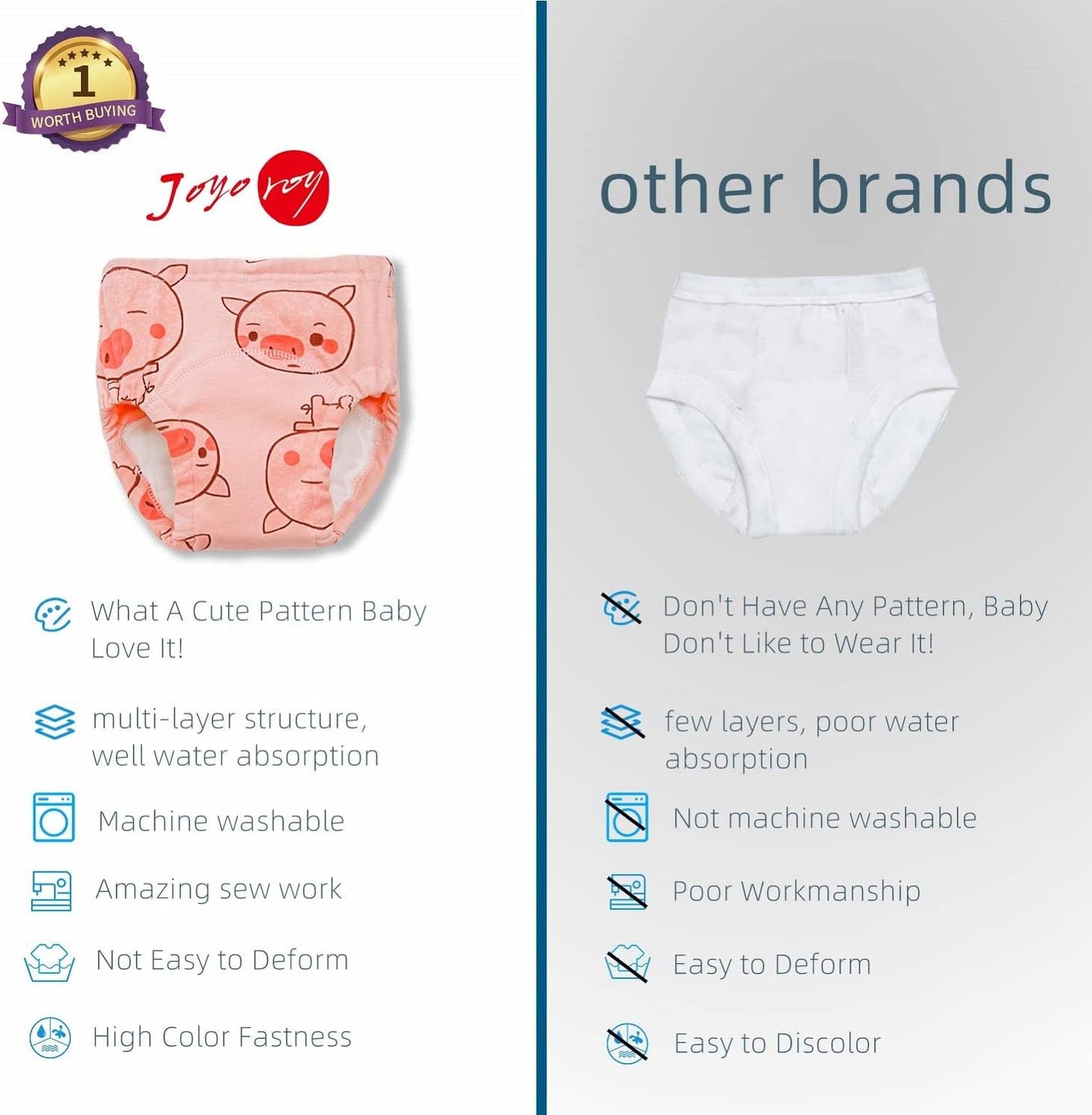 Girls Potty Training Underwear - Toddler Training Pants 4T-5T - Panties for Toddler Girls