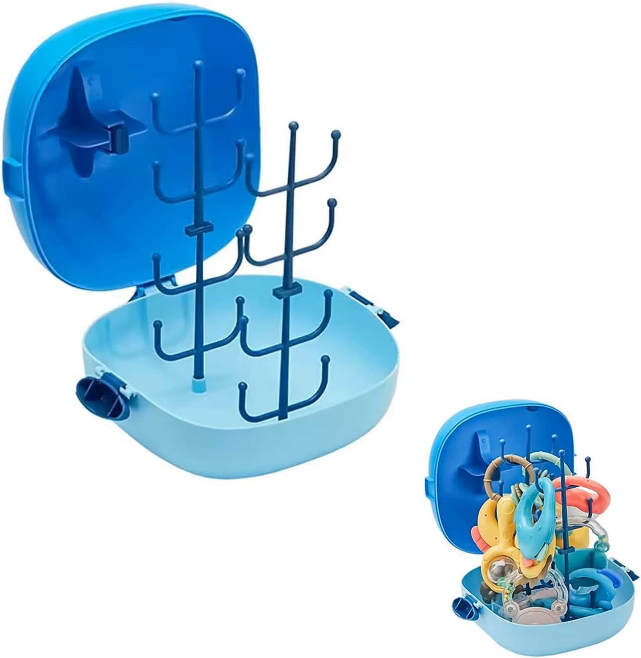 13 Pcs Baby Teether Rattle - Baby Essentials Sensory Toy with Storage Box and Dryer, Excellent Toys for Baby Shower Gifts as a Teething Toy for Infant Toys 0-3, 3-6, and 6-12 Months