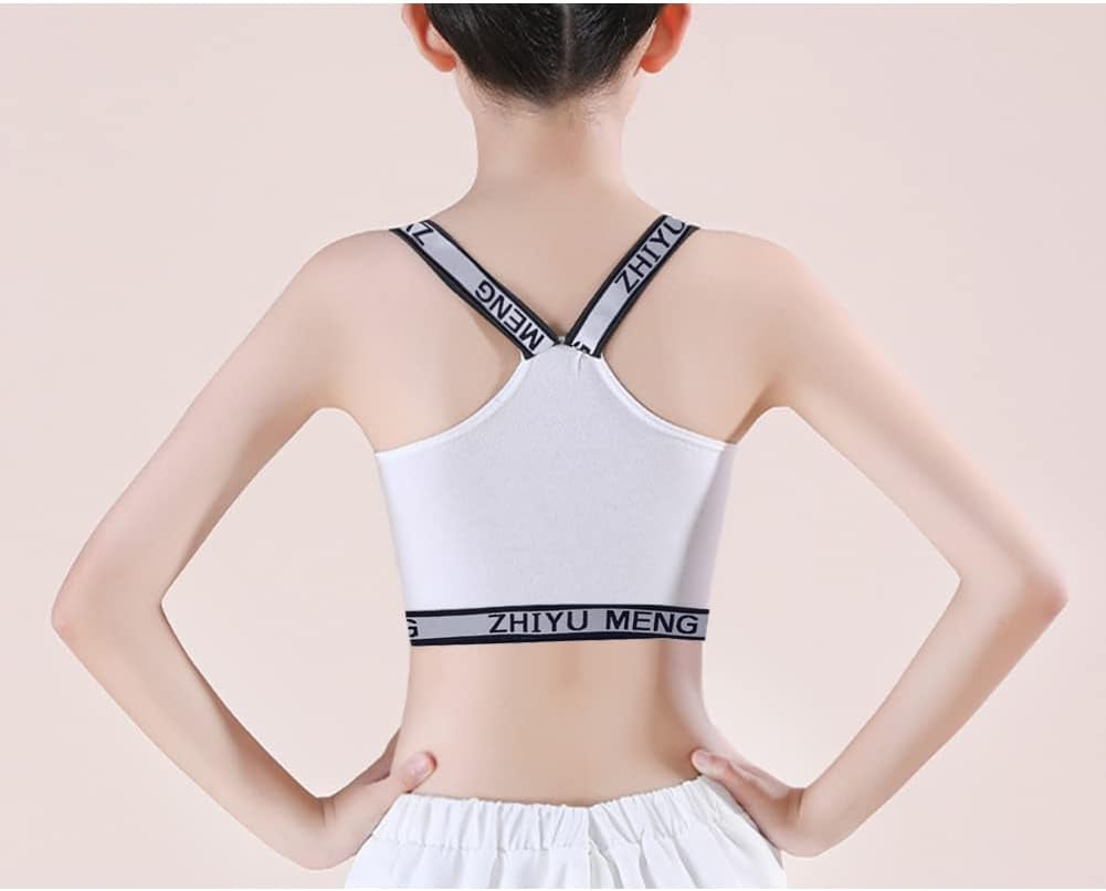 Girls’ Seamless Underwear Set - Training Bra and Matching Panties - Cotton Bralette Briefs Set Elastic (6 Piece), Type 1