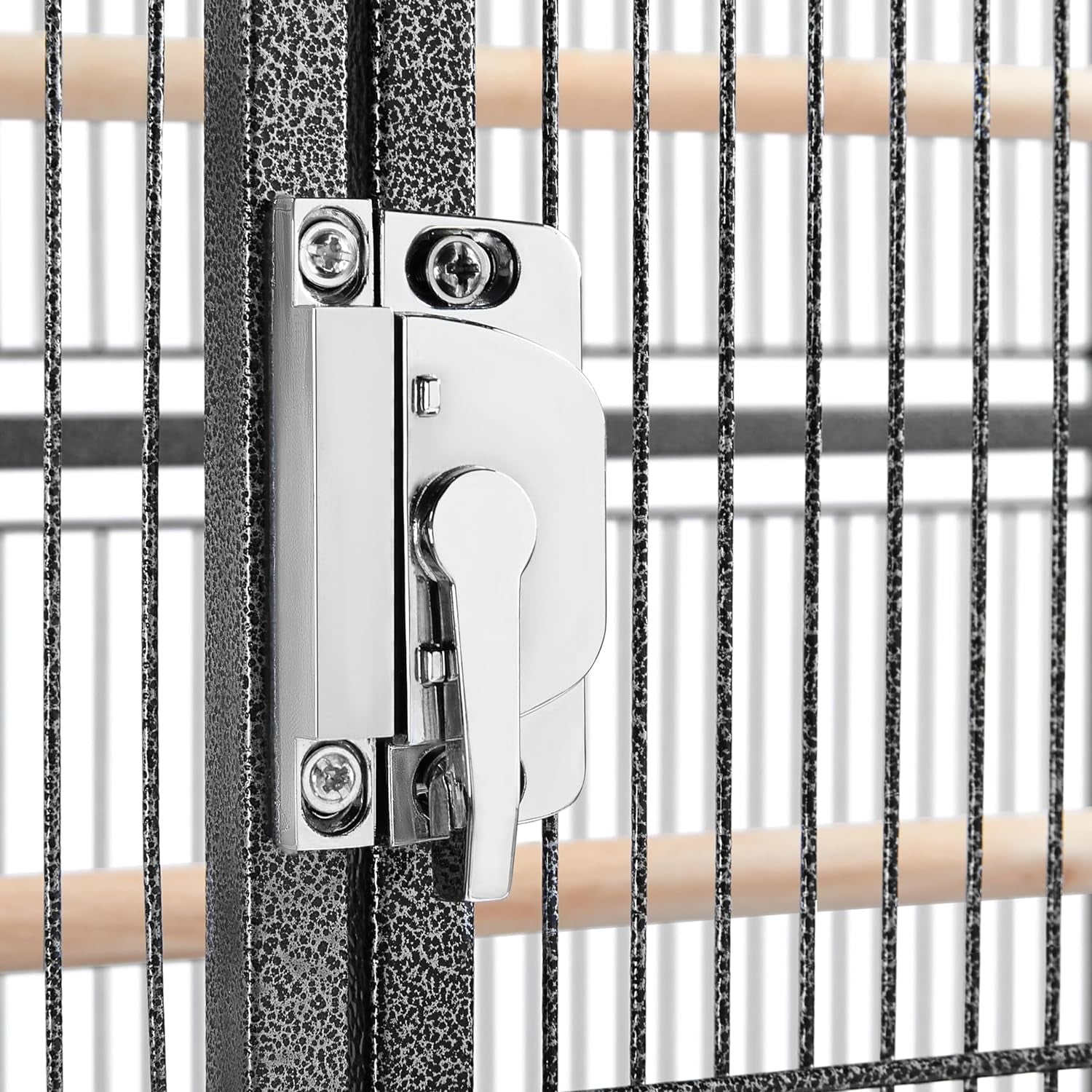 54-Inch Wrought Iron Standing Large Parrot Parakeet Flight Bird Cage for Small Parrot Cockatiel Sun Parakeet Green Cheek Conure Lovebird Budgie Finch Canary Bird Cage with Stand