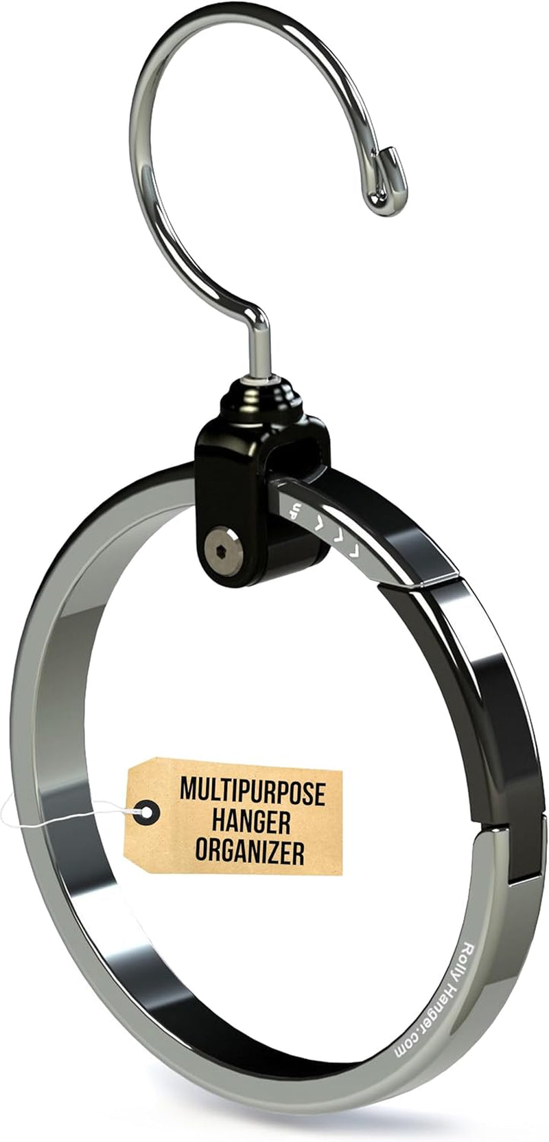 Multipurpose Closet Hangers- Tie and Belt Hanger for Closet- Great Space Saving Belt Organizer for Wardrobe - Ideal for Storing Belts, Ties, Scarfs, Baseball Hats, Purses & More- 1 Pack