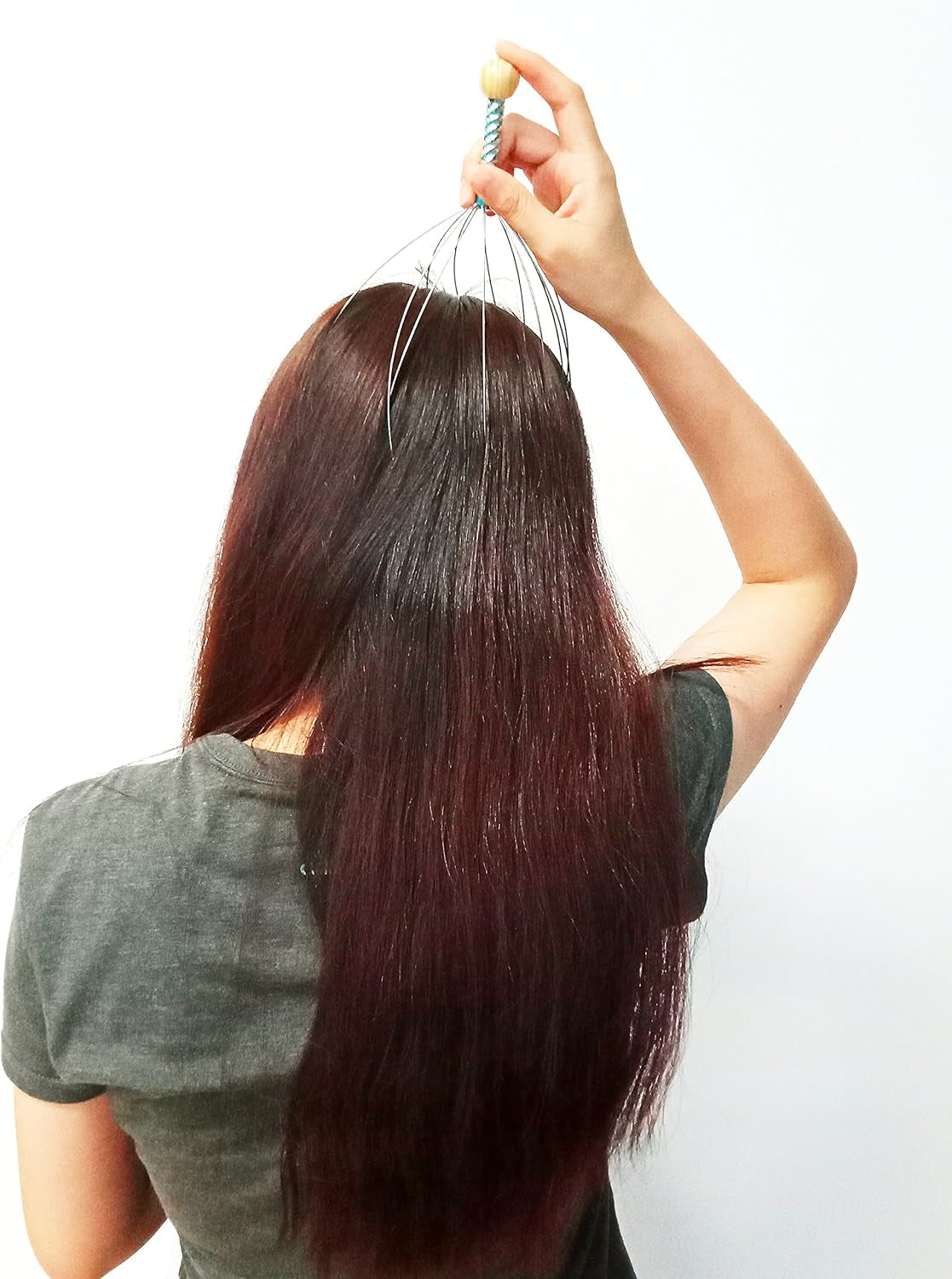 Massager 4-Pack - Handheld Head Massage Tingler, Deep Relaxation & Stress Reduction & Stimulation of Scalp Neck Massager (Blue)