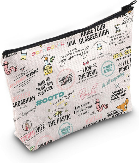 VPR TV Show Inspire Cosmetic Bag Bravo TV Party Gift Novelty Gift for Reality Show Fans (Ca VPR)