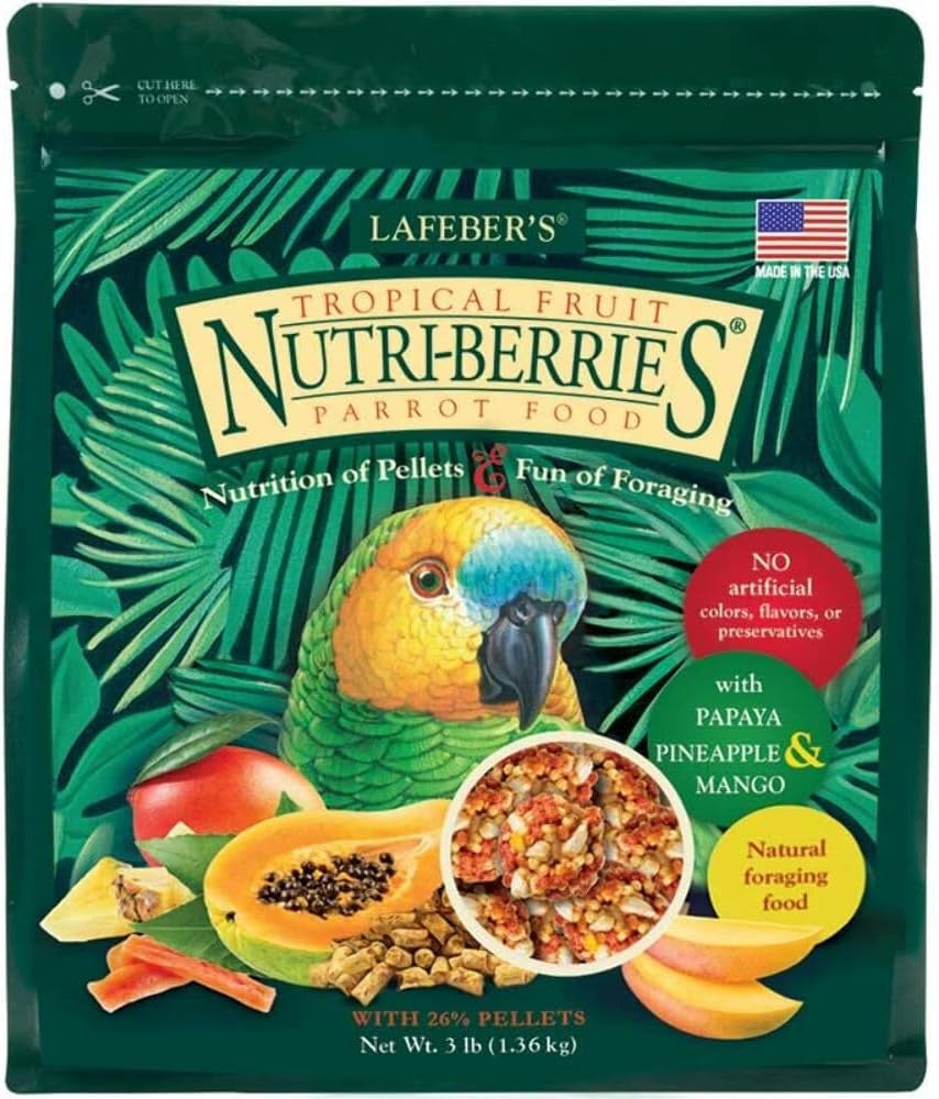 Lafeber?S Gourmet Tropical Fruit Nutri-Berries for Parrots 3 Lb. Bag
