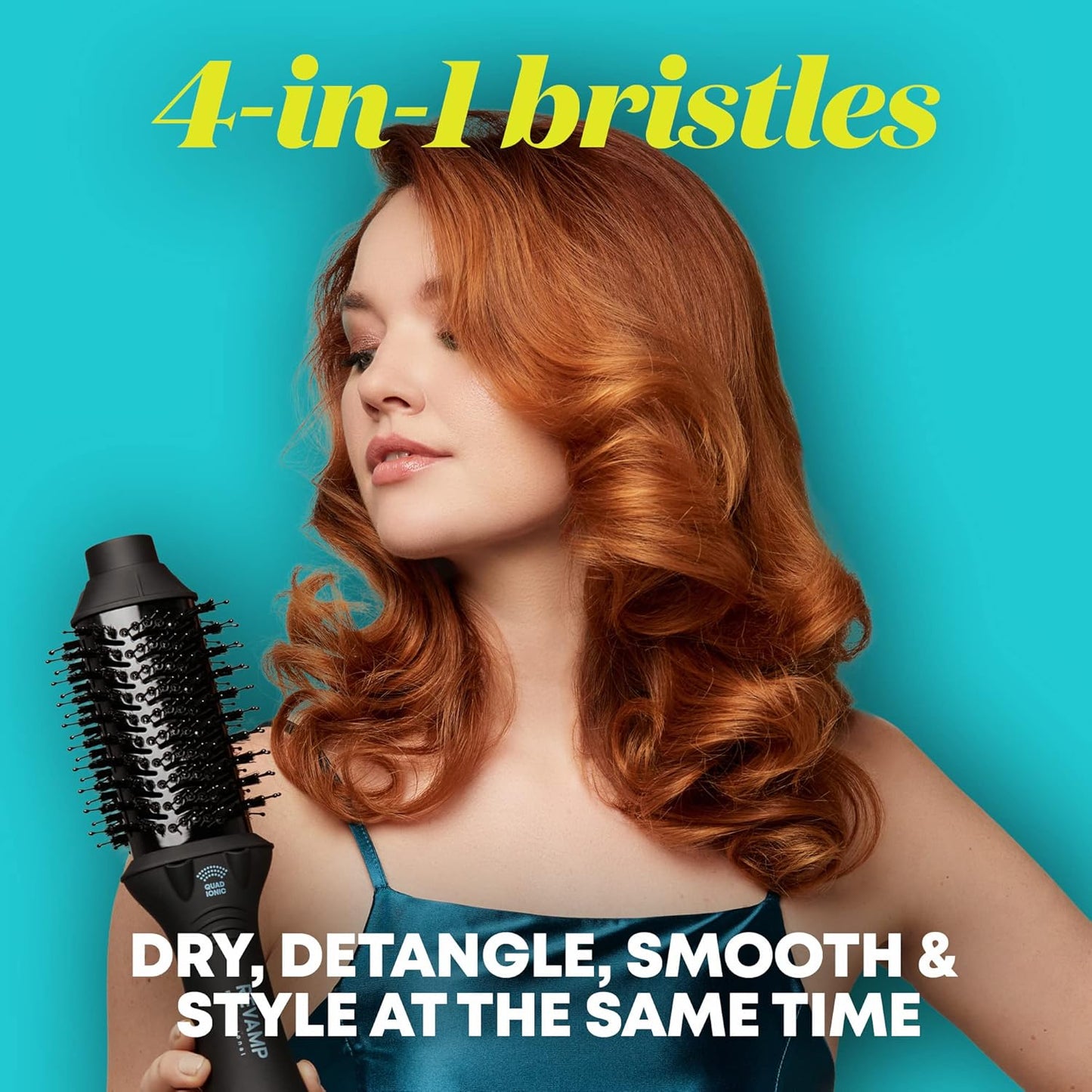 Progloss Perfect Blow Dry Volume & Shine Air Styler, Rotating Freezeframe Tip, Progloss Oils, Ceramic Barrel, 4-In-1 Multifunctional Styler, 4 Ionic Jet Emitters, 9’ Salon Swivel Cable