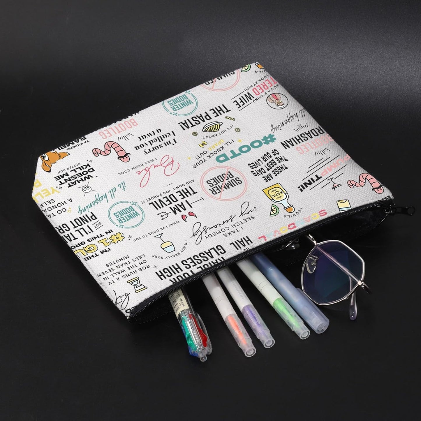 VPR TV Show Inspire Cosmetic Bag Bravo TV Party Gift Novelty Gift for Reality Show Fans (Ca VPR)