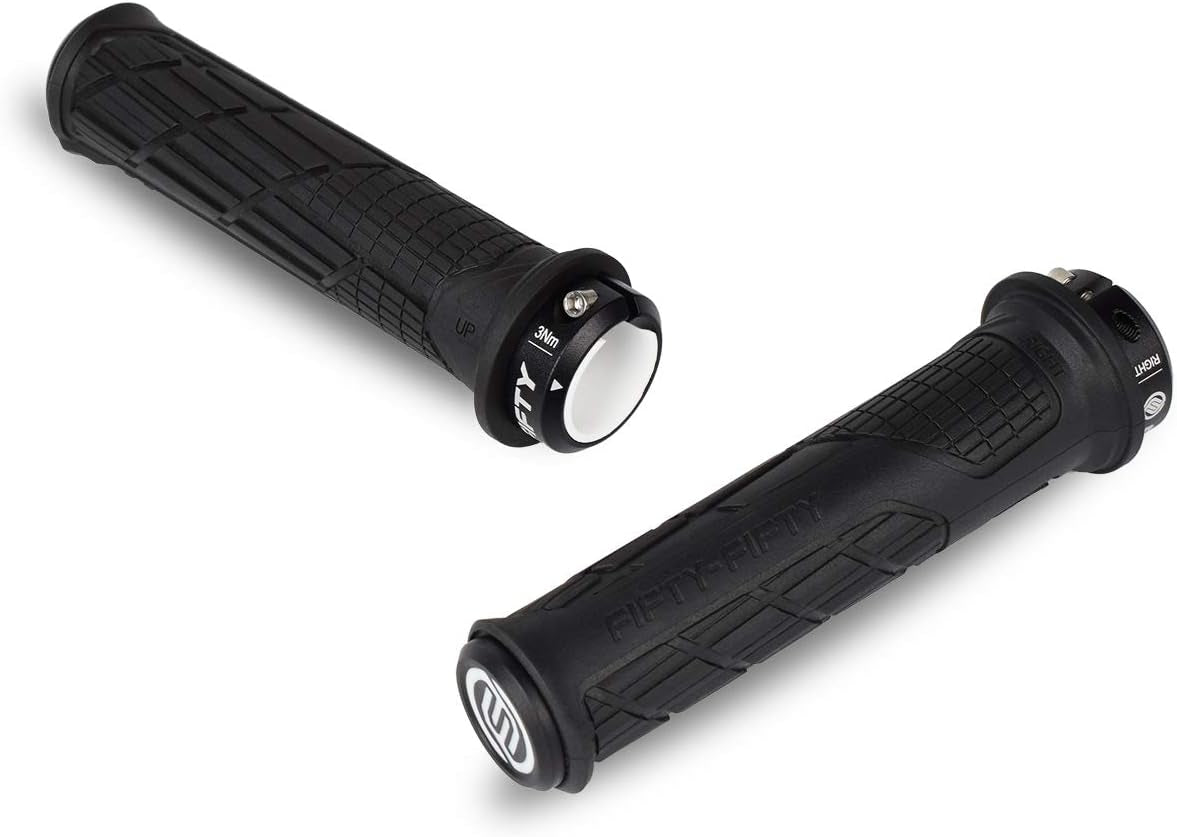 Mountain Bike Handlebar Grips, Single Lock-On MTB Grips, Comfortable and Lock On, Non-Slip Bicycle Handle, Fit for All Mountain, Enduro, Downhill