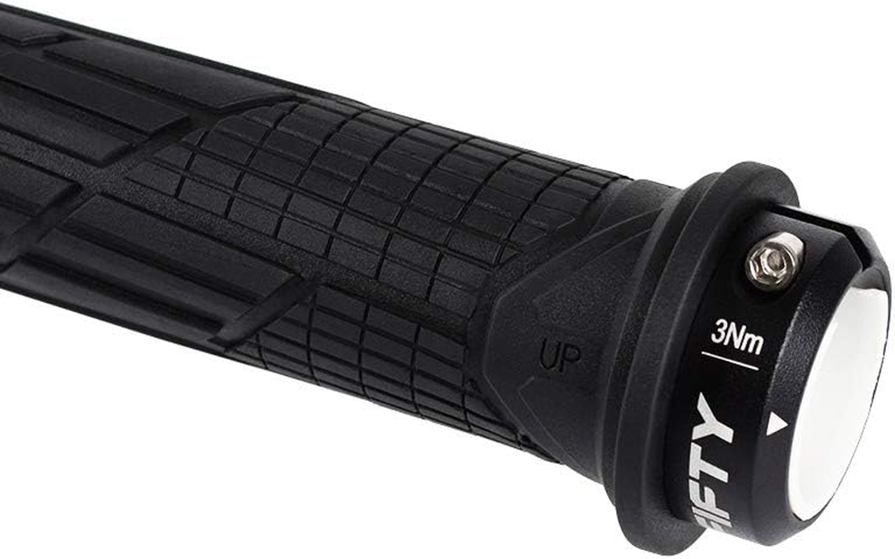 Mountain Bike Handlebar Grips, Single Lock-On MTB Grips, Comfortable and Lock On, Non-Slip Bicycle Handle, Fit for All Mountain, Enduro, Downhill