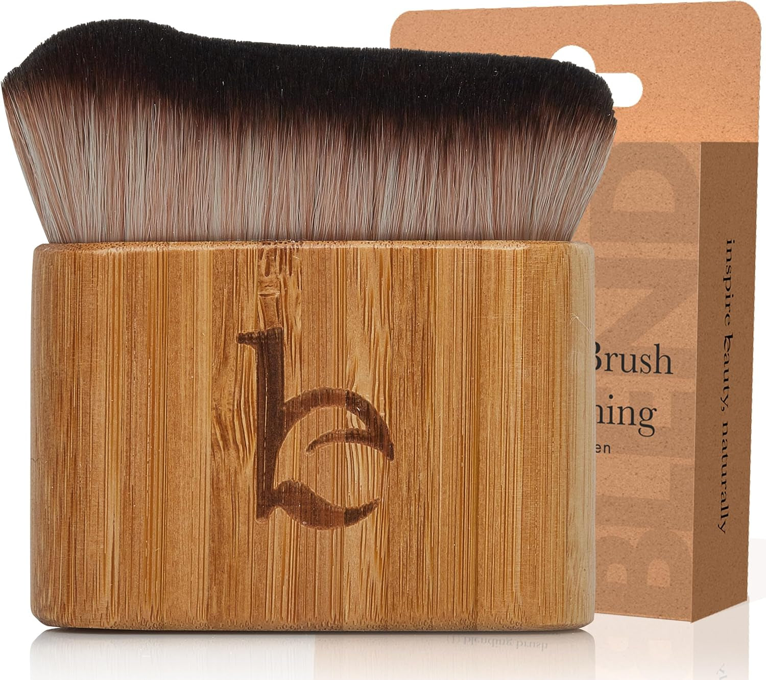 Ultra Soft Self Tanner Brush - Kabuki Brush for Body Foundation & Makeup, Blending Applicator for Tanner, Self Tanning Mitt, Achieves Sunless Streak-Free Fake Tan, Durable, Easy to Clean