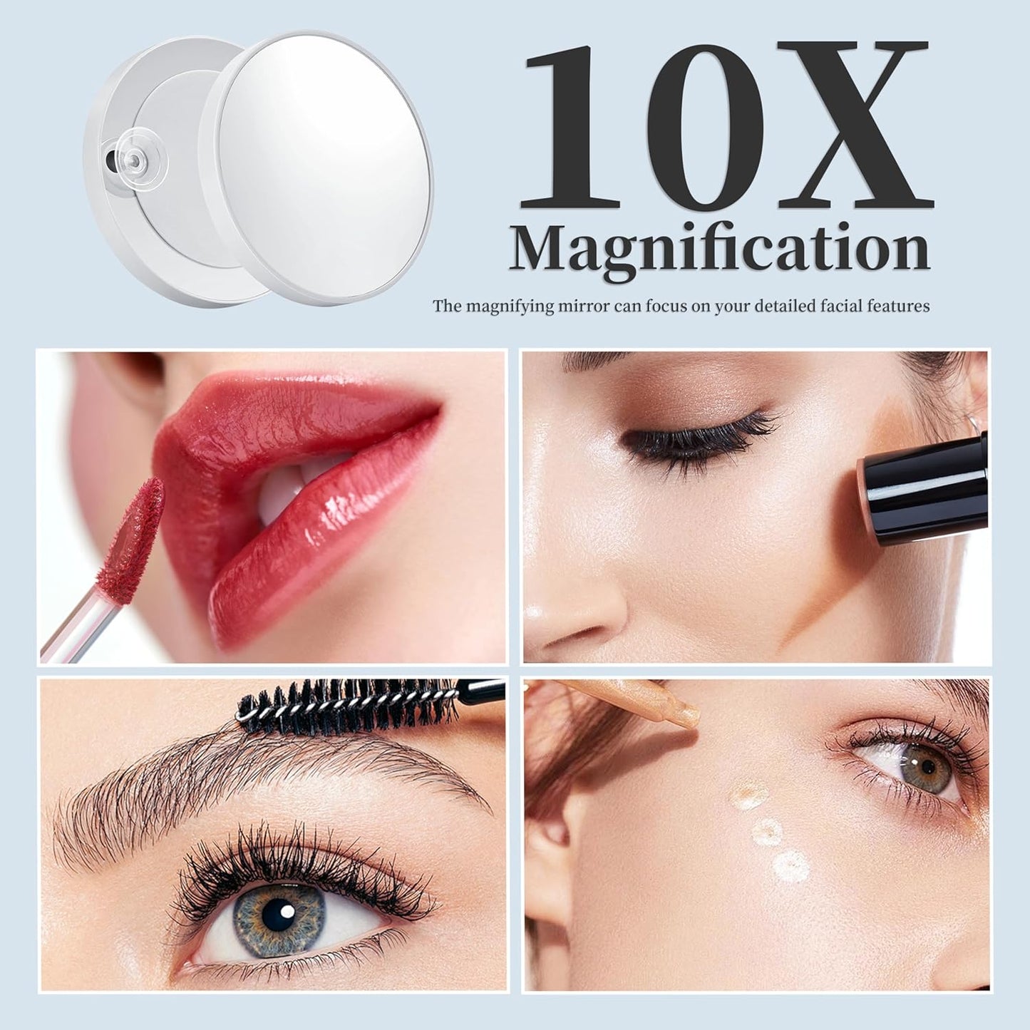 Vanity Mirror with Lights Lighted Makeup Mirror with 15 Dimmable LED Bulbs,3 Color Lighting Modes,Usb Charging Port Touch Control,Sturdy Metal Frame Design 24X18 Inch,White