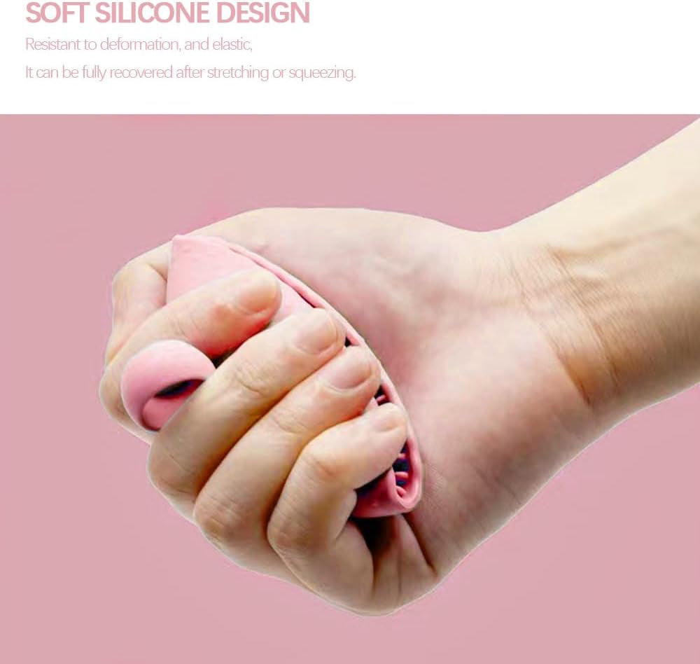 Silicone Makeup Brush Cleaner, Brush Scrubber Bowl, Portable Washing Tool Cosmetic Brush Cleaner (Pink)