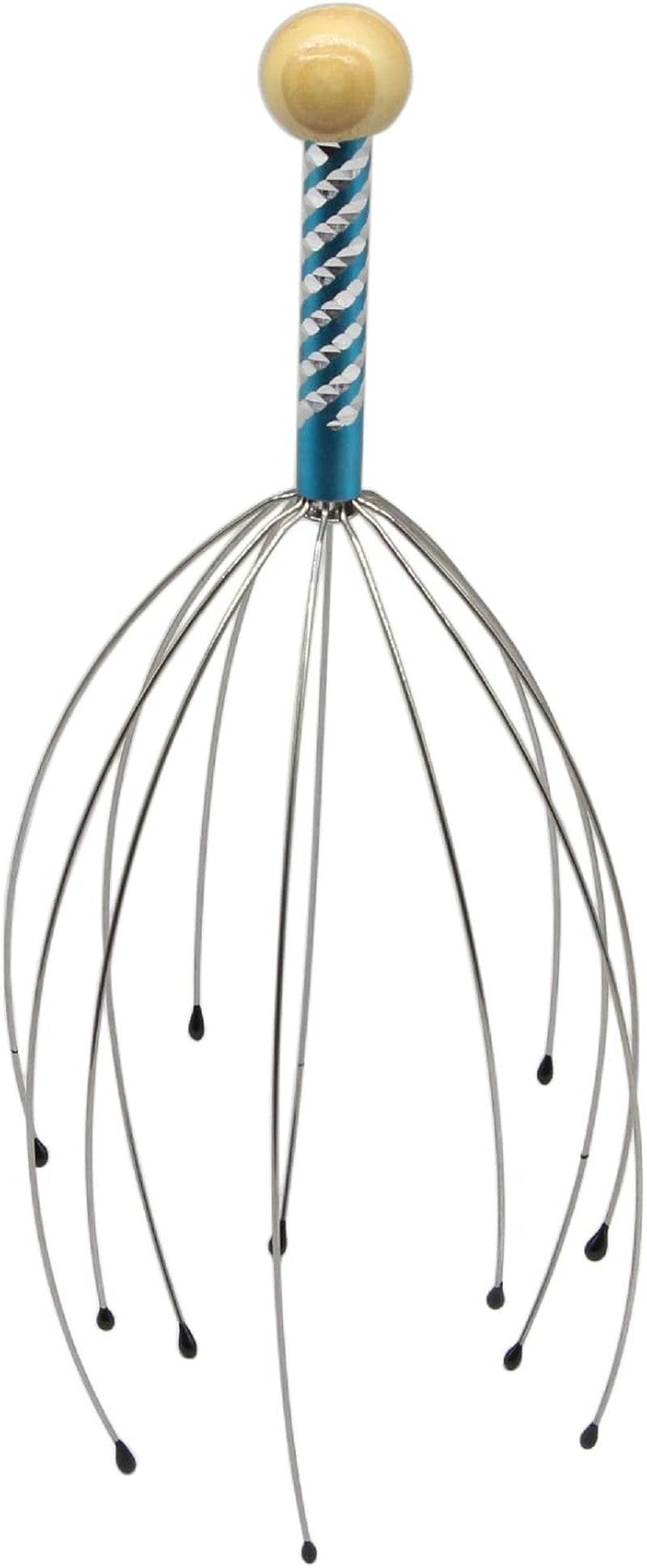 Massager 4-Pack - Handheld Head Massage Tingler, Deep Relaxation & Stress Reduction & Stimulation of Scalp Neck Massager (Blue)