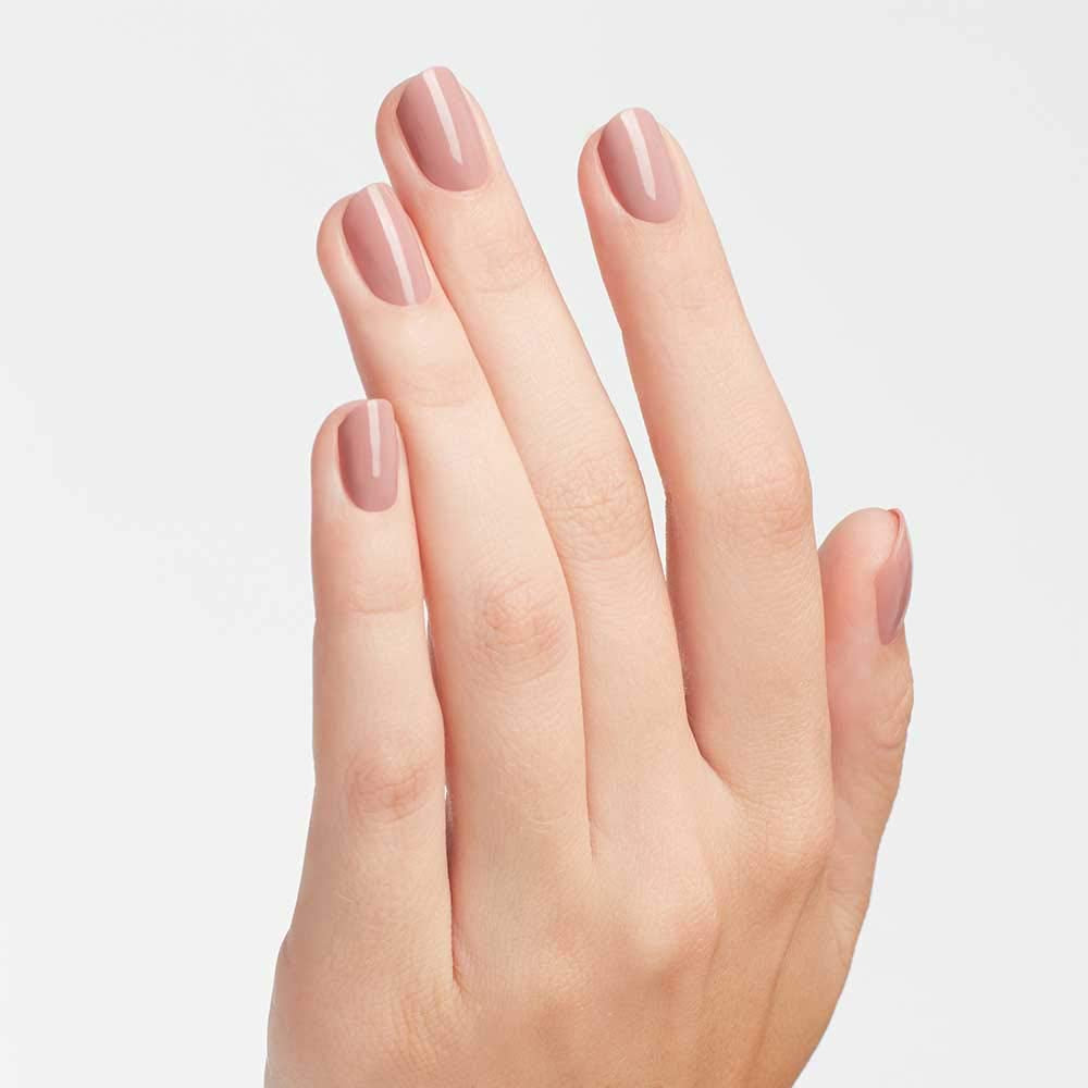 OPI Nail Lacquer Nail Polish | Opaque Dark Nude Crème | Chip Resistant | Fast Drying, No Streaks