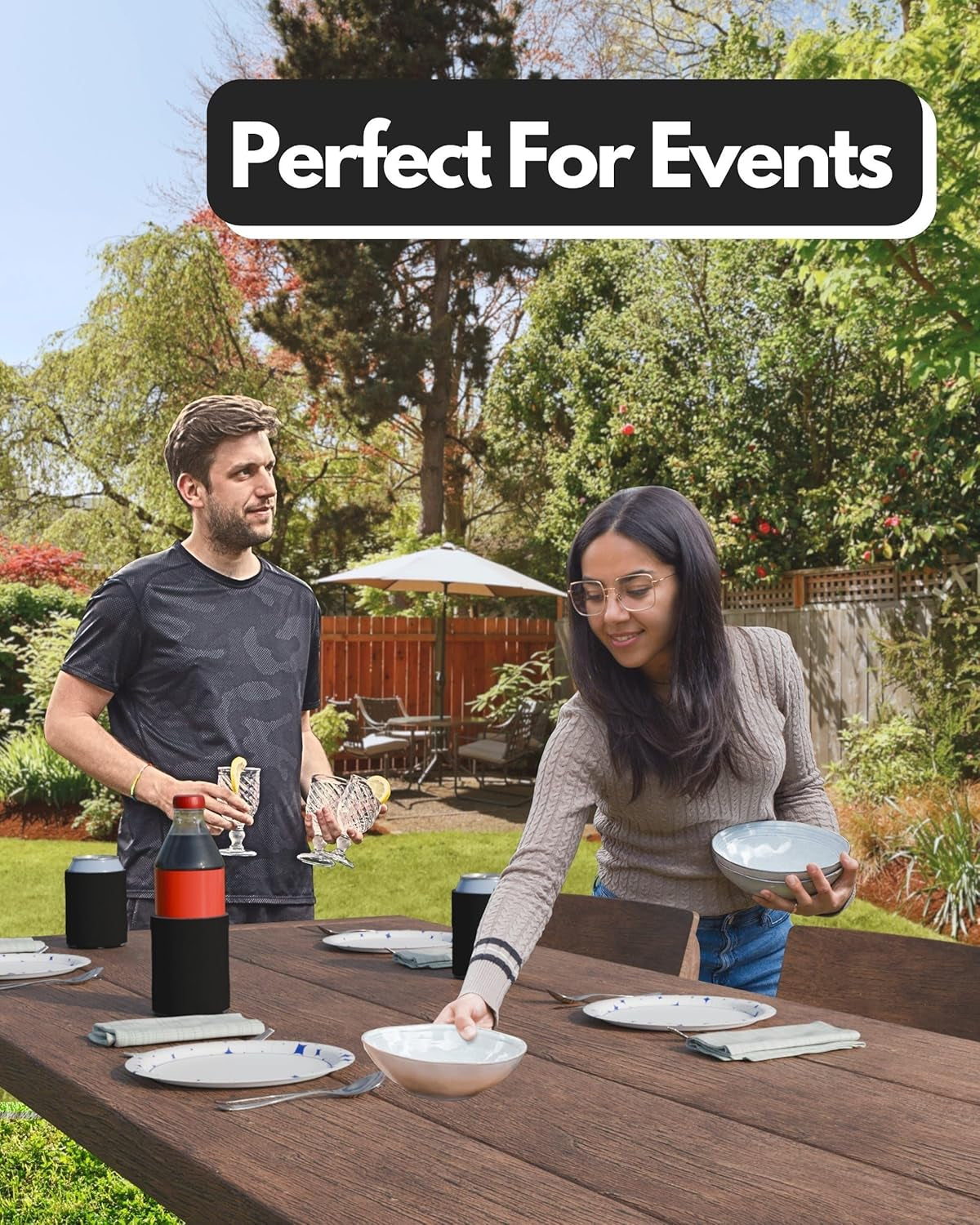 25 Can Sleeves - Bulk Blank Can Coolers - Beer Sleeves for Cans and Bottles - Blank Drink Coolers - DIY Party Gift - Collapsible Can Coolers