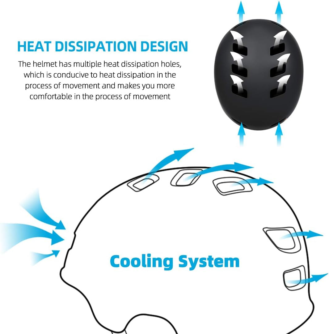 Kids Bike Helmet Adjustable Toddler Helmet with Knee Elbow Wrist Pads for Kids Ages 2-5-8-14 Boys Girls, Multi-Sport Skating Balance Bike Skateboard Scooter Rollerblading Helmet Set