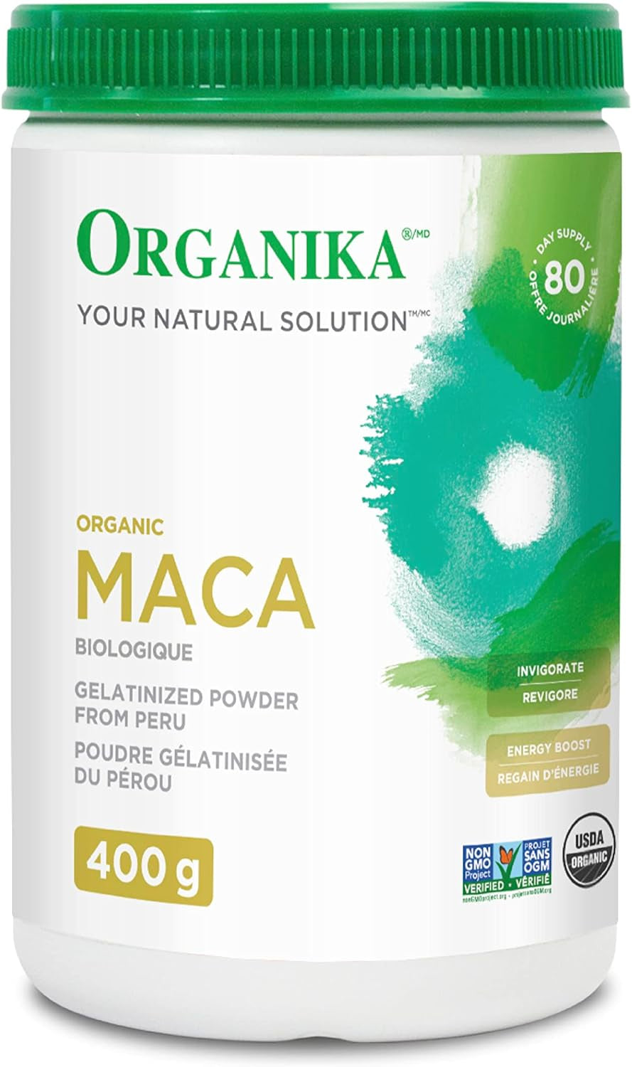 Maca Certified Organic Powder- Gelatinized for High Bioavialability, Hormone Balance, Adaptogen to Help with Stress and Energy- 400G