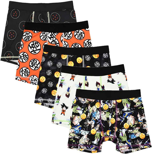 Dragon Ball Z Goku Piccolo Vegeta Kids Boxer Briefs Pack of 5