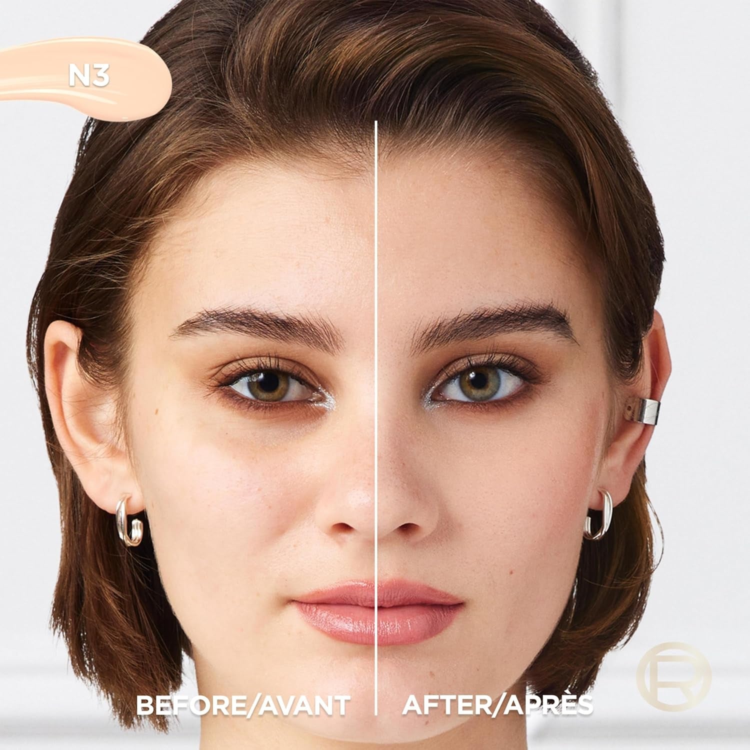 L’Oréal Paris True Match Radiant Serum Concealer, Brightening under Eye Concealer for Dark Circles with 1.5% Hyaluronic Acid and Caffeine, N3, 10 Ml