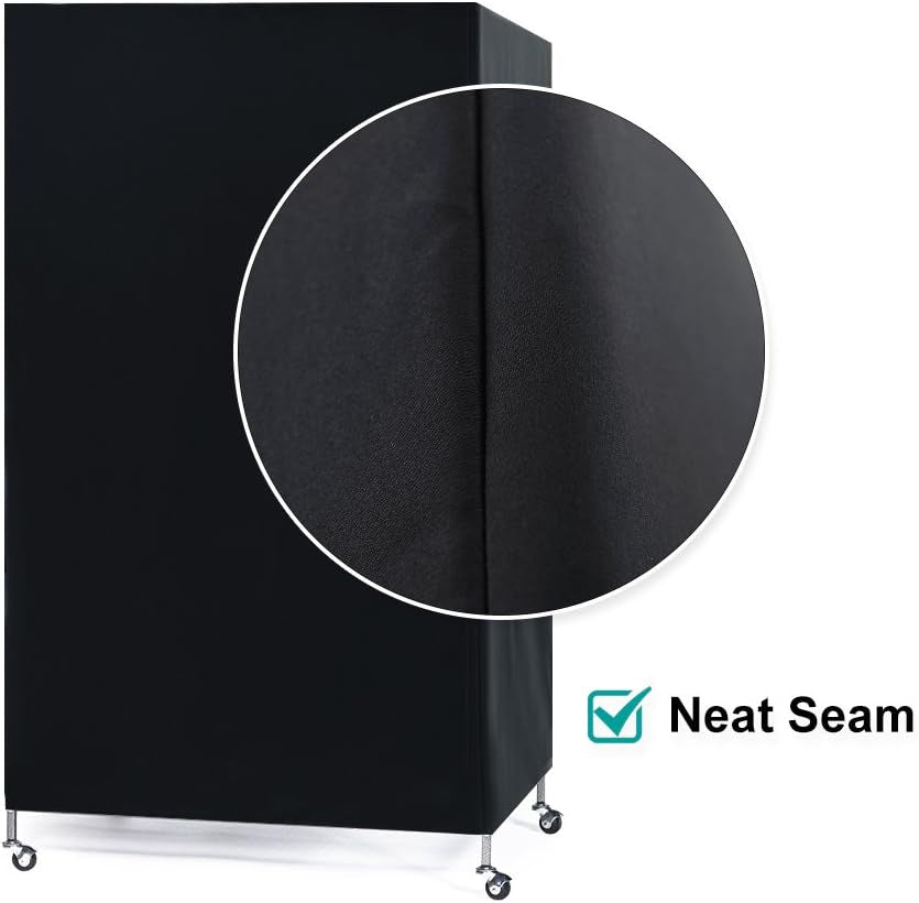 Pets Product Universal Birdcage Cover Blackout & Breathable Birdcage Cover for Pets' Good Night, Large, Black, 35 L X 25 W X 47 in H