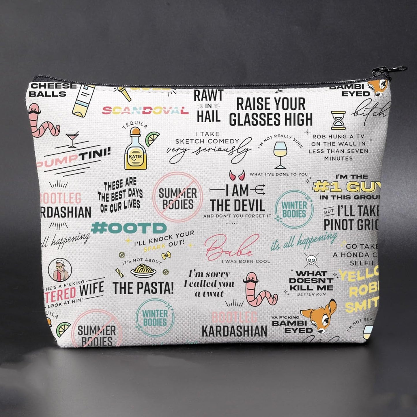 VPR TV Show Inspire Cosmetic Bag Bravo TV Party Gift Novelty Gift for Reality Show Fans (Ca VPR)